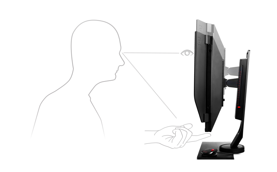 BenQ ZOWIE XL2546 240 Hz Monitor mit höhenverstellbaren Fuß