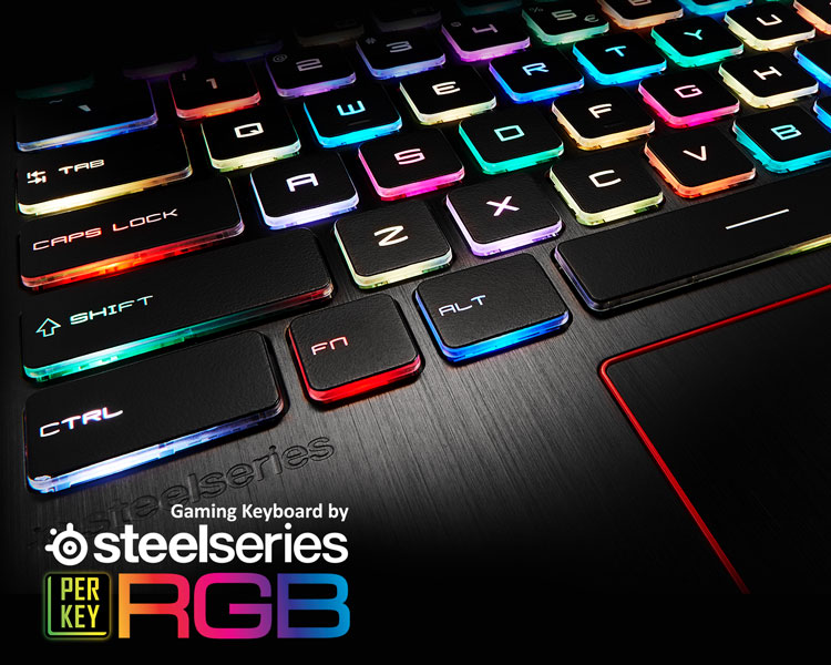 MSI GE63VR Gaming Notebook mit Steelseries Tastatur bei computeruniverse