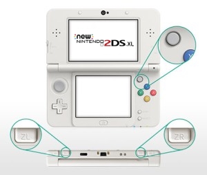 Nintendo New 2DS XL mit verbessertes Steuerung