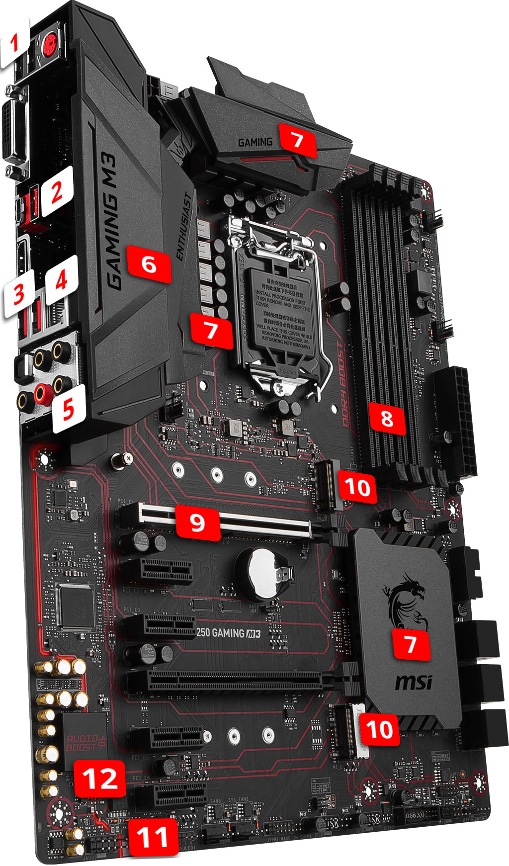 <strong>MSI B250 GAMING M3</strong> overview