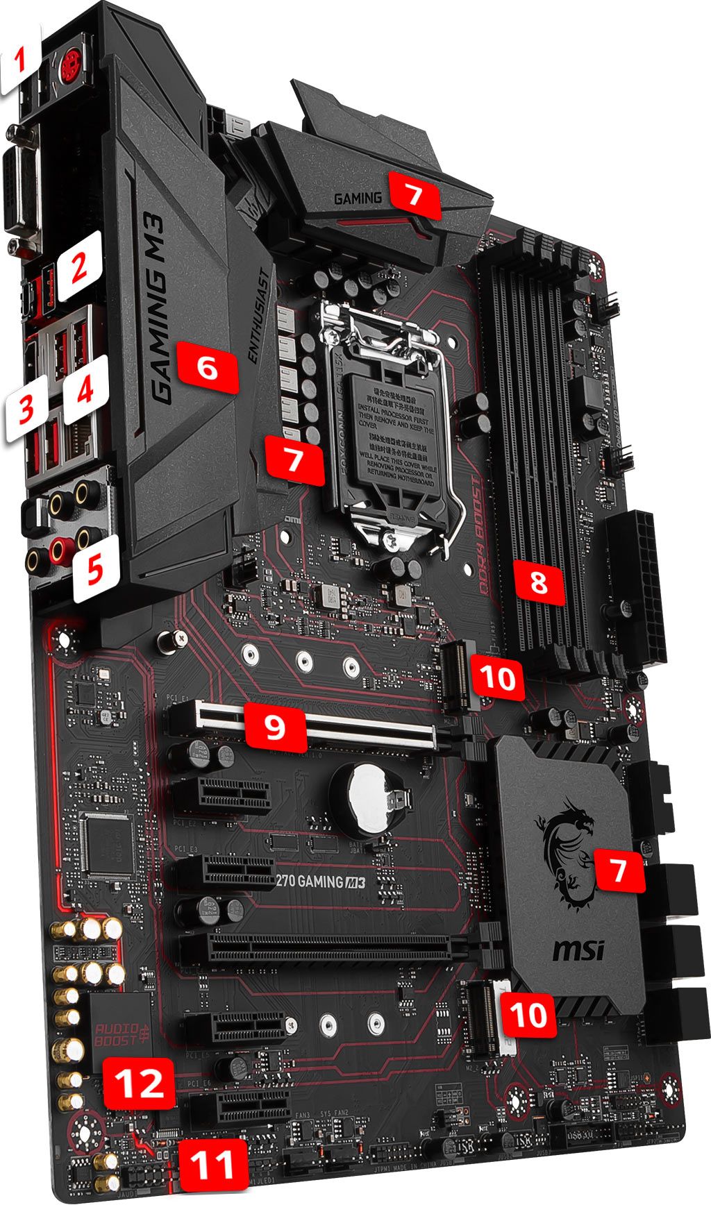 <strong>MSI H270 GAMING M3</strong> overview