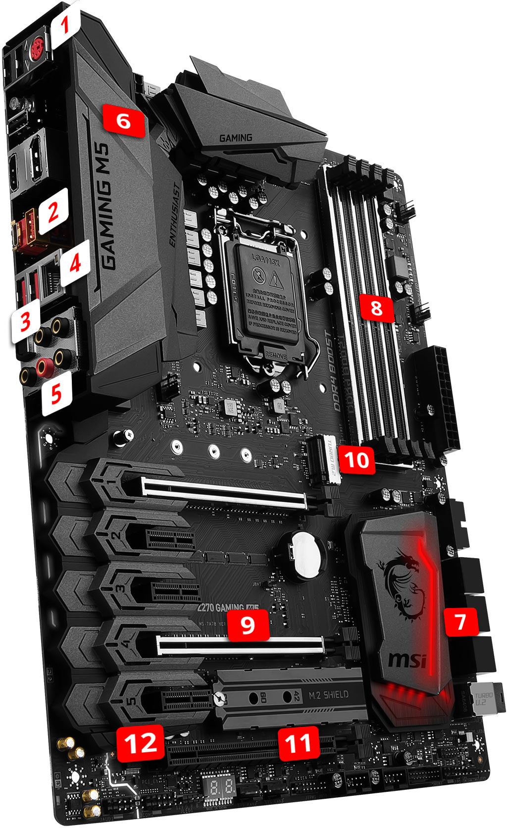 <strong>MSI Z270 GAMING M5</strong> overview
